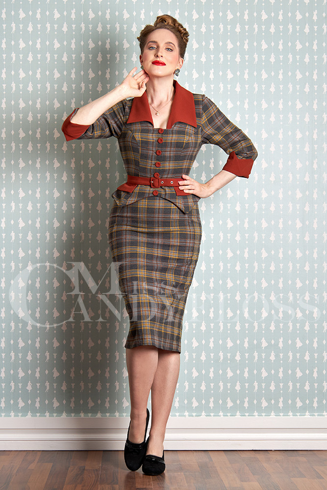 Tartan shop wiggle dress